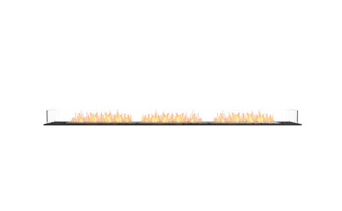 Ecosmart Fire Flex 122BN Bench Fireplace Insert - Black Finish / Stainless Steel Burner - ESF.FX.122BN